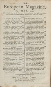 The European Magazine. Vol. XVII, Mai, 1790