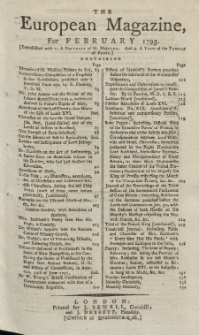 The European Magazine. Vol. XXIII, Februar, 1793