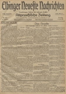 Elbinger Neueste Nachrichten, Nr. 165 Freitag 19 Juni 1914 66. Jahrgang