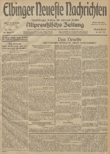 Elbinger Neueste Nachrichten, Nr. 166 Sonnabend 20 Juni 1914 66. Jahrgang