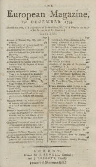 The European Magazine. Vol. XXVI, Dezember, 1794