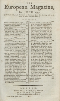 The European Magazine. Vol. XXVII, Juni, 1795