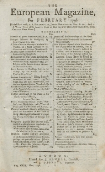 The European Magazine. Vol. XXIX, Februar, 1796