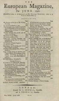 The European Magazine. Vol. XXIX, Juni, 1796