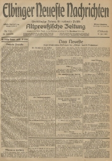 Elbinger Neueste Nachrichten, Nr. 170 Mittwoch 24 Juni 1914 66. Jahrgang
