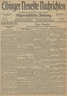 Elbinger Neueste Nachrichten, Nr. 172 Freitag 26 Juni 1914 66. Jahrgang