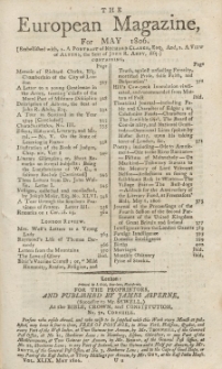The European Magazine. Vol. XLIX, Mai, 1806