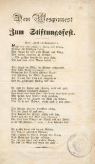 Dem Wespennest – zum Stiftungsfeft