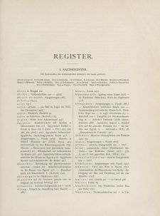 Arch&auml;ologischer Anzeiger, 1909 (Register)