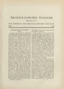 Archäologischer Anzeiger : Beiblatt zum Jahrbuch des Archäologischen Instituts, 1927, H. 2-3