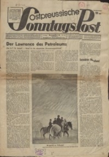 Ostpreussische Sonntags-Post, J. 8, 1935, Sonntag, 8. September, nr 36