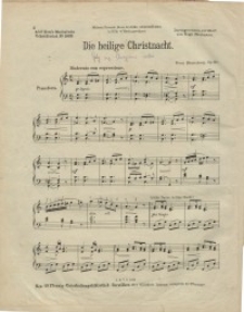 Die heilige Christnacht. Op. 167.