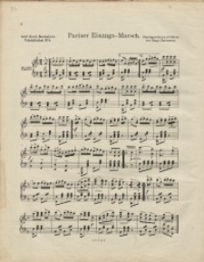 Pariser Einzugs-Marsch. Nr 1.