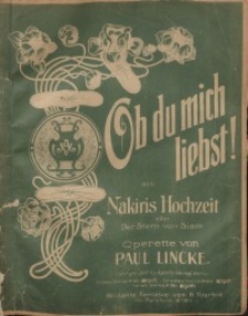 Ob du mich liebst!