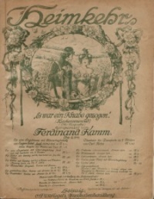 Heimkehr (Es war ein Knabe gezogen). Op. 4. Nr 1.