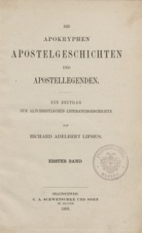 Die Apokryphen...Bd. 1