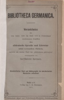 Bibliotheca Germanica. T. 4