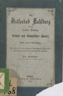 Das Ostseebad Kahlberg auf der Frischen Nehrung. Seebad und klimatischer Kurort