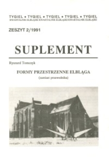 Formy przestrzenne Elbląga (zamiast przewodnika) – suplement