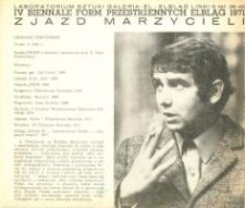 IV Biennale Form Przestrzennych w Elblągu: Zjazd Marzycieli : Leonard Przyjemski - folder