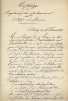 Vorschläge zur Regulirung des Einkommes von städtischen Forstbezirken