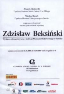 Zdzisław Beksiński: wystawa retrospektywna - ulotka