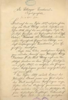 Zur Elbinger Territorial=Angelegenheit