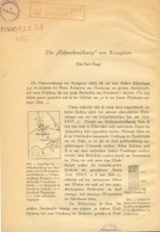 Die „Schwedenschanze” von Kringitten