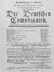 Die Deutschen Comödianten - Hermann Mosenthal