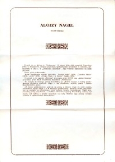 X Dekada Pisarzy Wybrzeża: 1979 r.: Alojzy Nagel