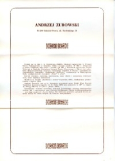 X Dekada Pisarzy Wybrzeża: 1979 r.: Andrzej Żurowski