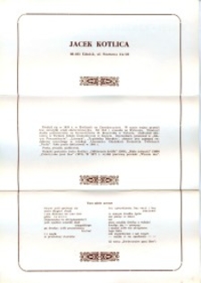 X Dekada Pisarzy Wybrzeża: 1979 r.: Jacek Kotlica