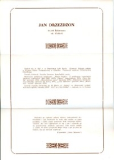X Dekada Pisarzy Wybrzeża: 1979 r.: Jan Drzeżdżon