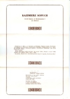 X Dekada Pisarzy Wybrzeża: 1979 r.: Kazimierz Sopuch