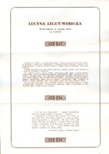 X Dekada Pisarzy Wybrzeża: 1979 r.: Lucyna Legut-Werecka