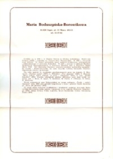 X Dekada Pisarzy Wybrzeża: 1979 r.: Maria Boduszyńska-Borowikowa