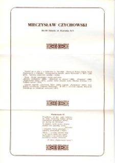 X Dekada Pisarzy Wybrzeża: 1979 r.: Mieczysław Czychowski