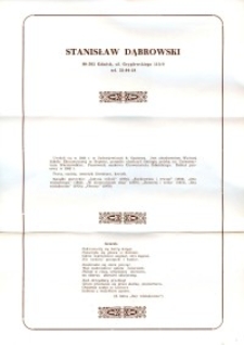 X Dekada Pisarzy Wybrzeża: 1979 r.: Stanisław Dąbrowski