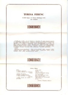 X Dekada Pisarzy Wybrzeża: 1979 r.: Teresa Ferenc