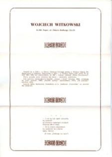 X Dekada Pisarzy Wybrzeża: 1979 r.: Wojciech Witkowski