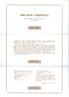 X Dekada Pisarzy Wybrzeża: 1979 r.: Zbigniew Żakiewicz