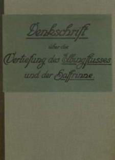 Denkschrift über die Vertiefung des Elbingflusses und der Haffrinne