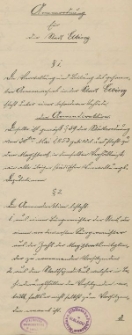 Armenvorsorgung für die Stadt Elbing