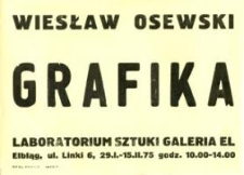Wiesław Osewski - Wystawa Grafiki w Laboratorium Sztuki Galerii El - afisz I