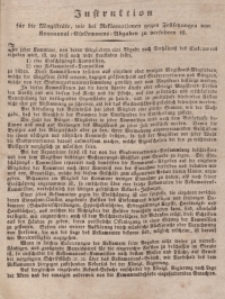 Instruction für die Magisträte, wie bei Recklamationen gegen Festsetzungen von Kommunal…