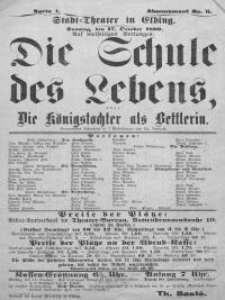 Die Schule des Lebens, oder: Die K&ouml;nigstochter als Bettlerin - Ernst Raupach