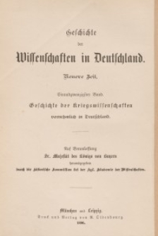 Zweite Abteilung: XVII. und XVIII. Jahrhundert bis zum Auftreten Friedrichs des Großen 1740