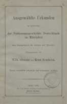 Ausgewählte Urkunden zur Erläuterung der Verfassungsgeschichte Deutschlands im Mittelalter…