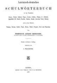 Lateinisch-deutsches Schulwörterbuch