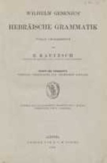 Hebräische Grammatik ; Paradigmer und Register zu Gesenius Hebräischer Grammatik